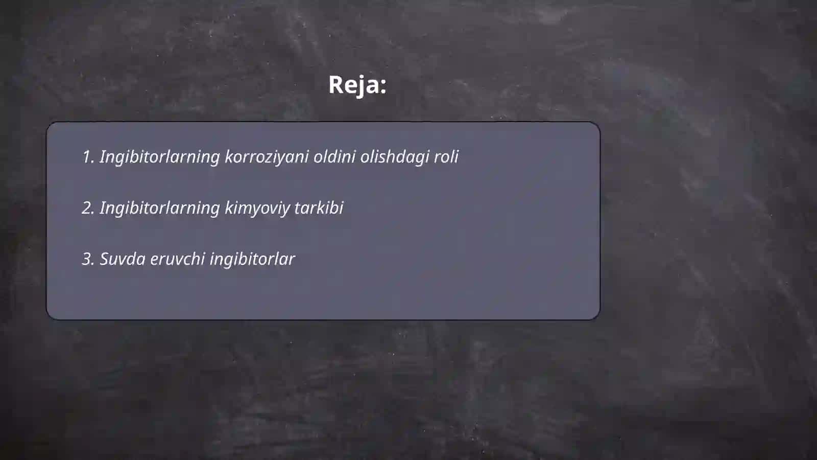 Ingibitorlar va ularning korroziyani oldini olishdagi roli 2