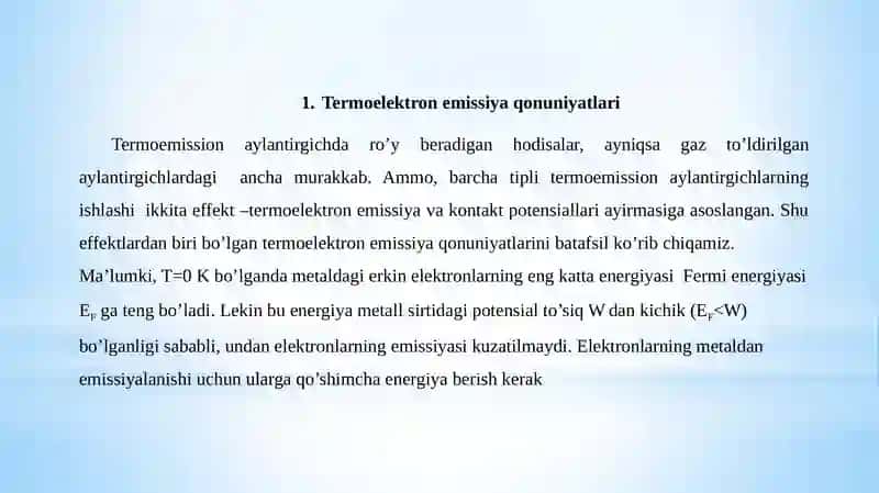 Termoelektronemissiya 2