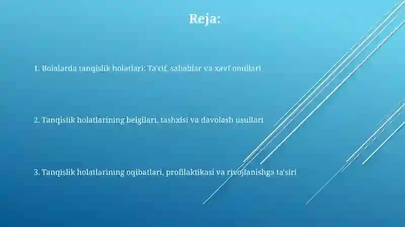 Bolalarda tanqislik holatlari 2