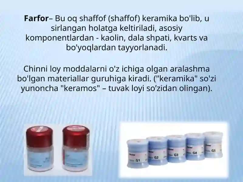 Sirkoniydioksid, stomatologik, keramika, farfor 2