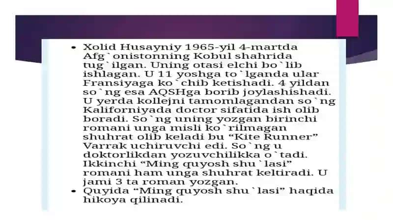 Badiiy asar tahlili 2