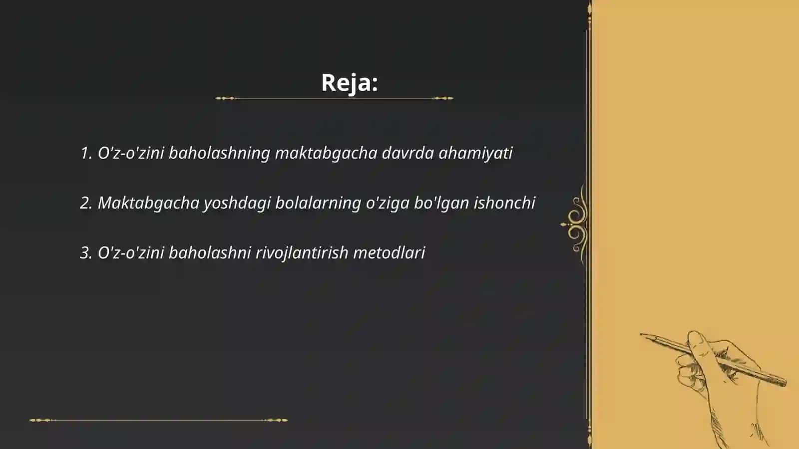 Suvonova Durdonaning qilgan taqdimoti 2