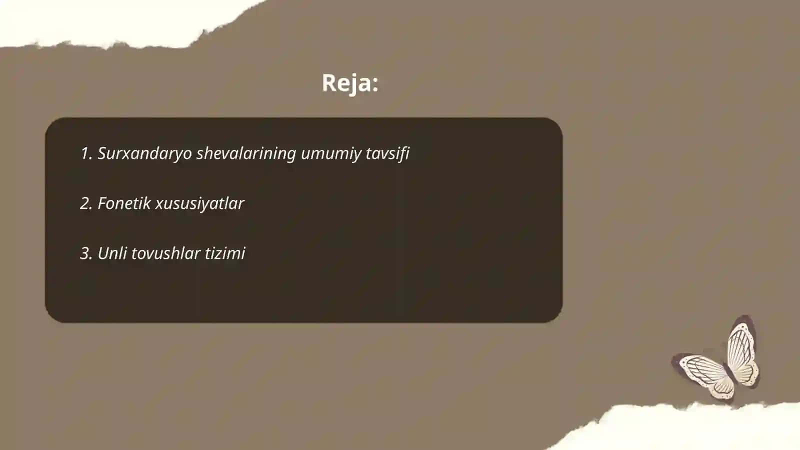 Oʻzbek tili Surxandaryo shevalari 2