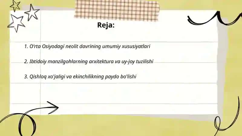 O'rta Osiyodagi neolit davri ibtidoiy manzilgohlar 2