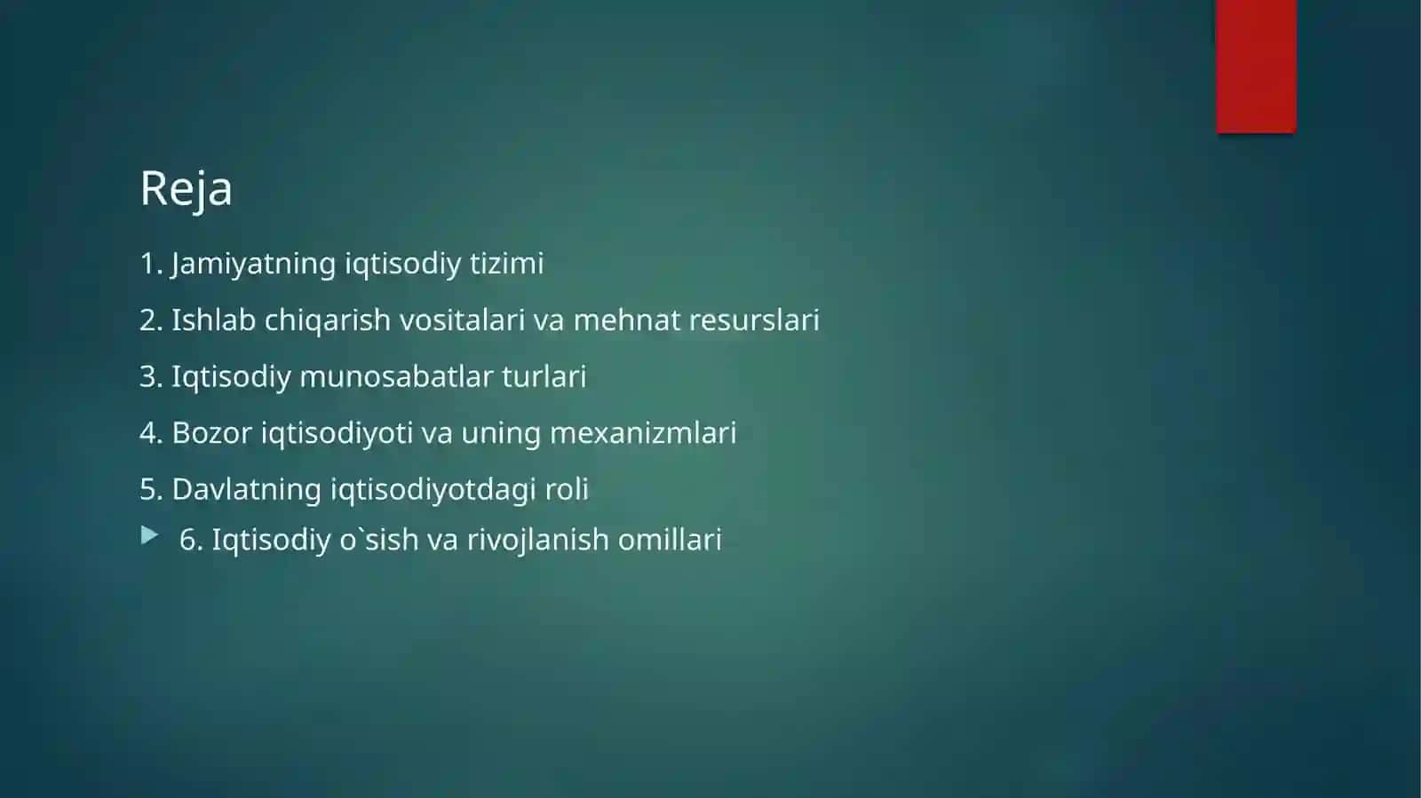 Jamiyatning iqtisodiy negizlar 2