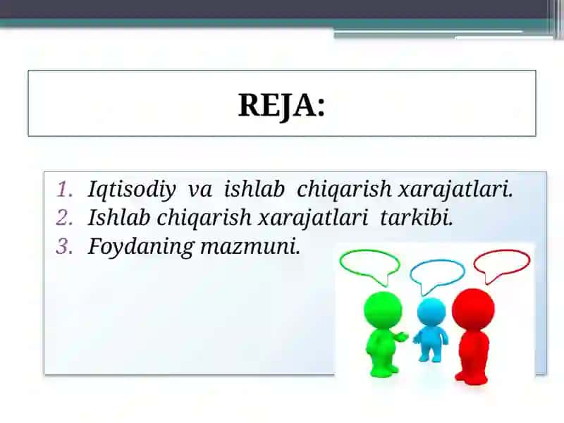 SARF-XARAJATLAR, FOYDA VA ZARAR 2