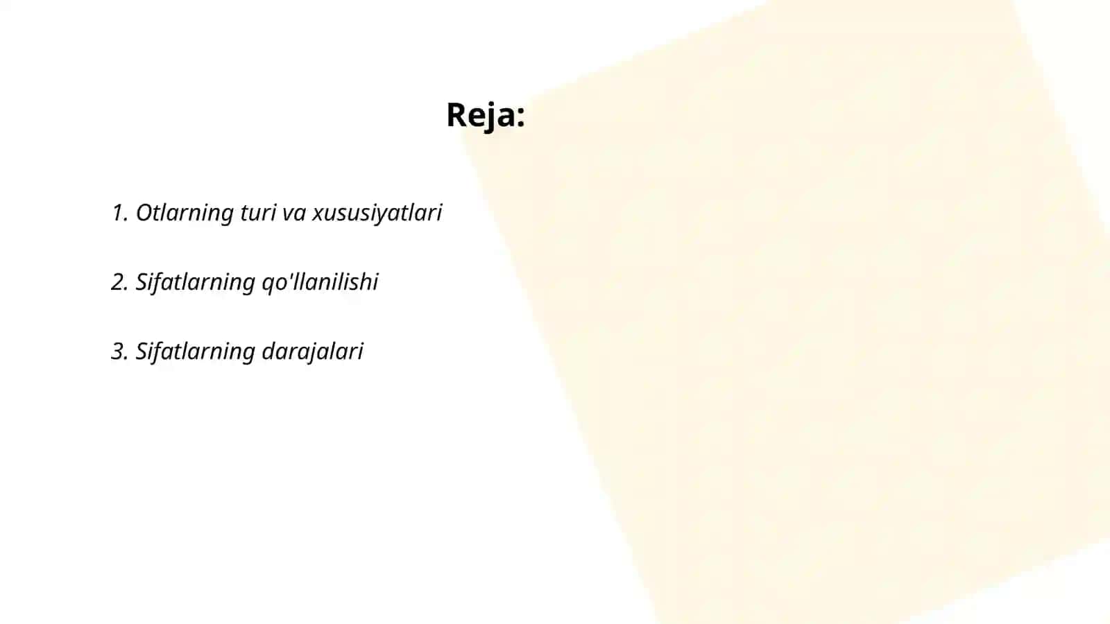 O'tlar turlari va xususiyatlari 2