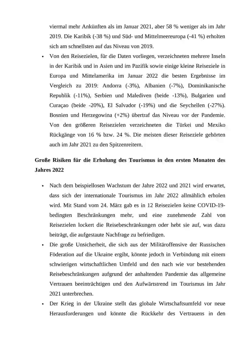 INTERNATIONALER TOURISMUS 2