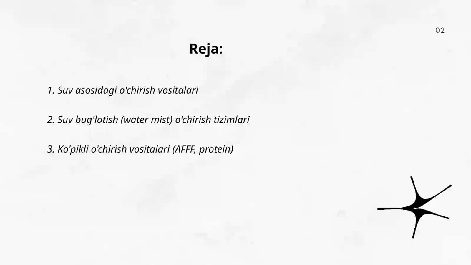 O't o'chirish vositalarining turlari 2