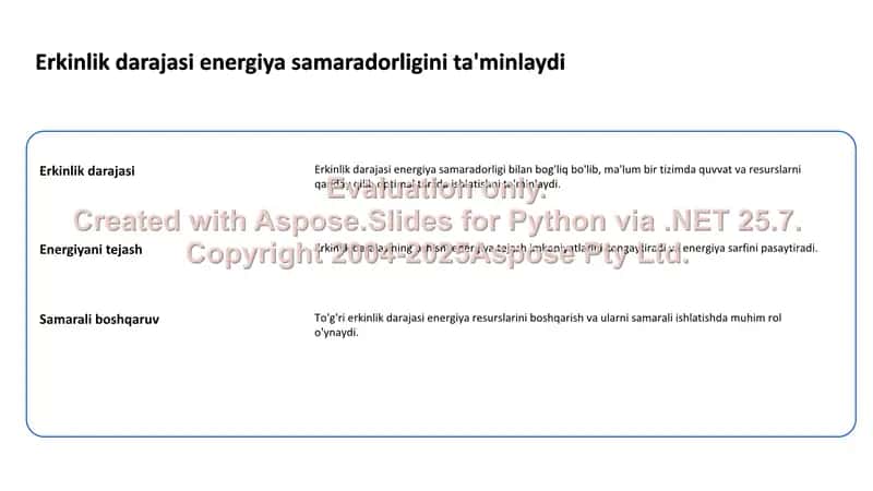 Erkinlik darajasi bõyicha energiya taqsimoti 2