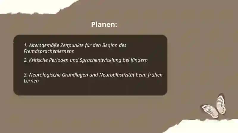Frühes Fremdsprachenlernen 2