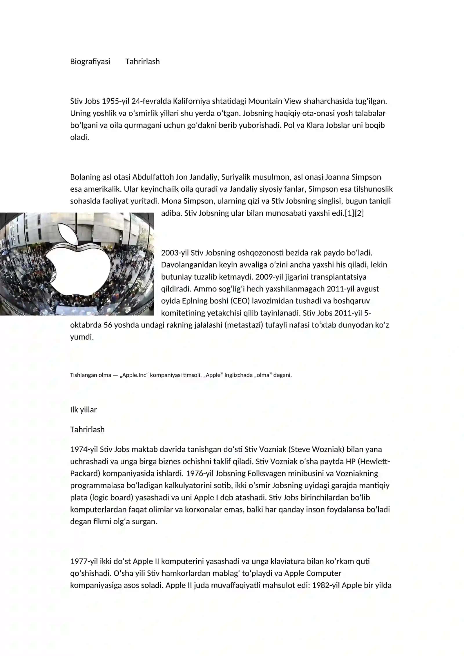 Steve Jobs biografiyasi 2