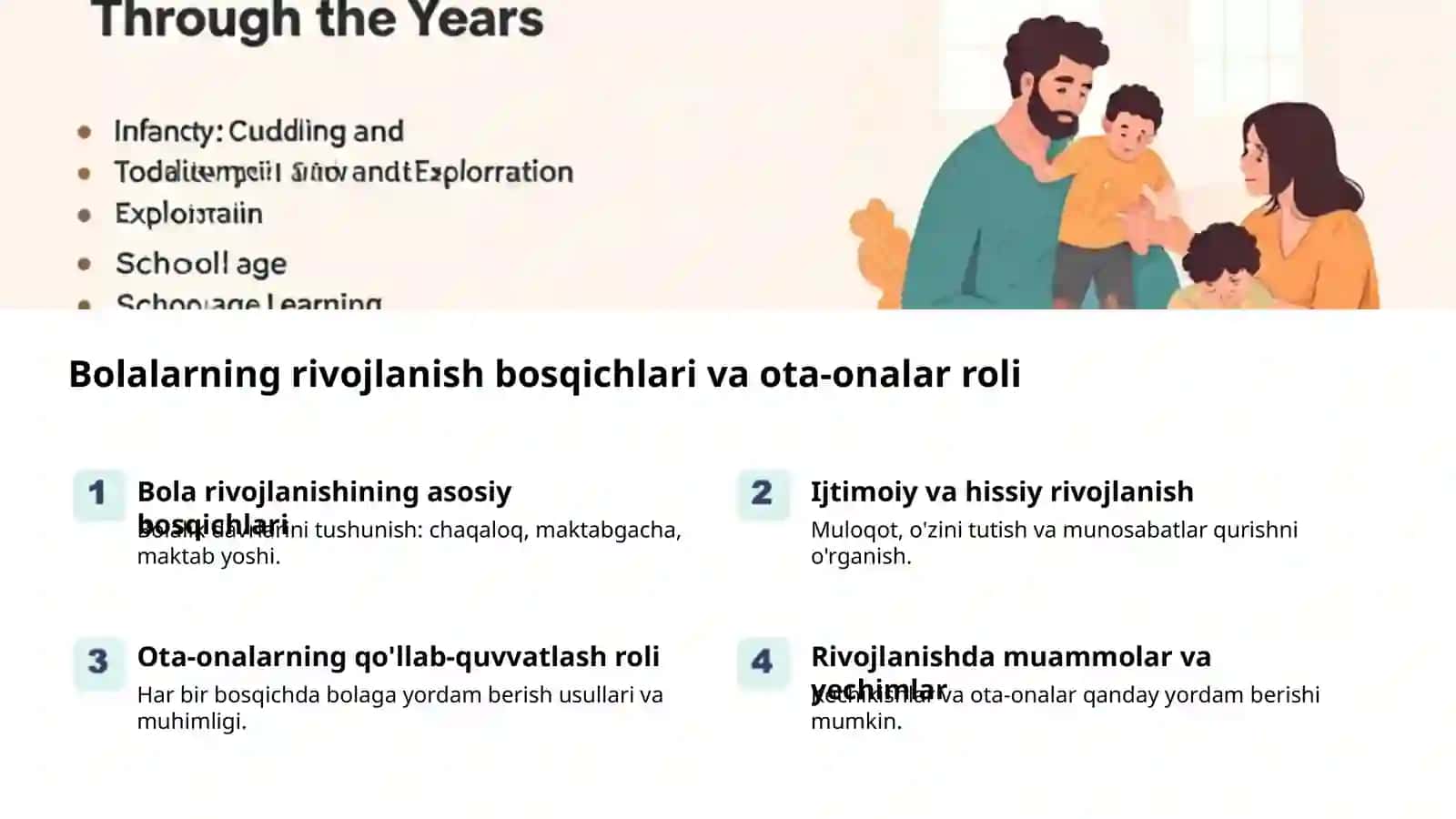 Oila tarbiyasi: Asosiy tamoyillar 2