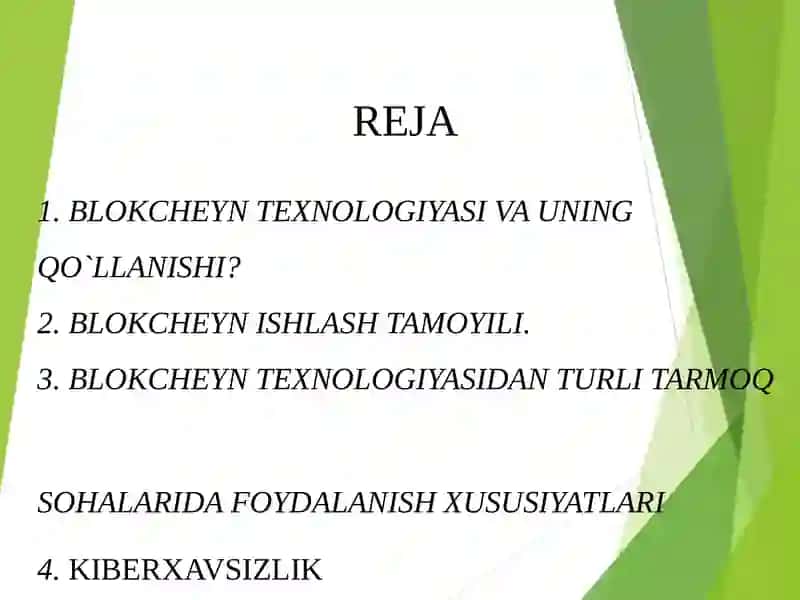 Blokcheyn texnologiyasi 2