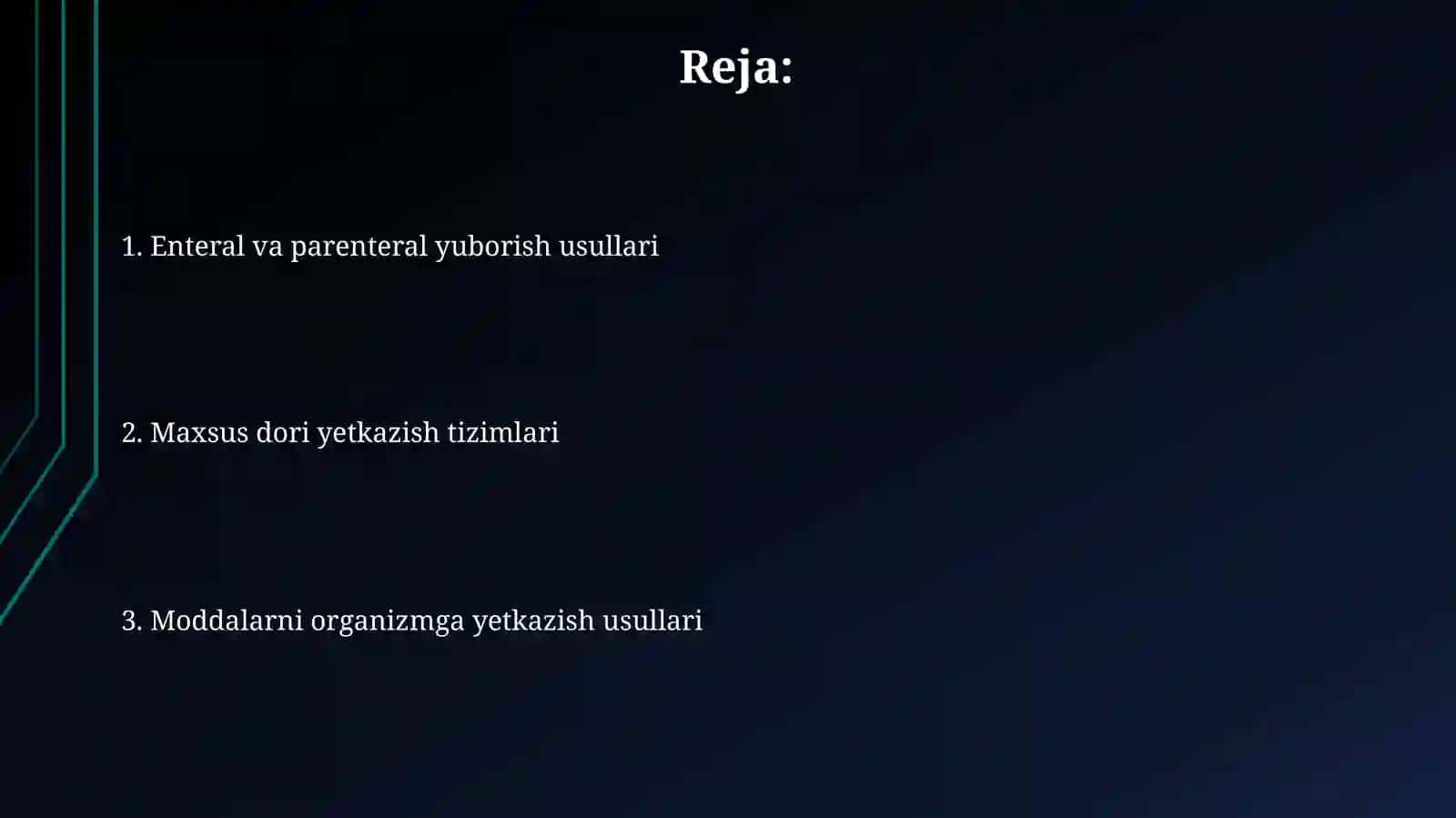 Dori moddalarini organizmga yuborish yoʻllari 2