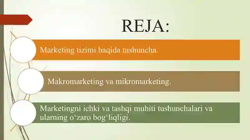 Marketingni ichki va tashqi muhiti 2