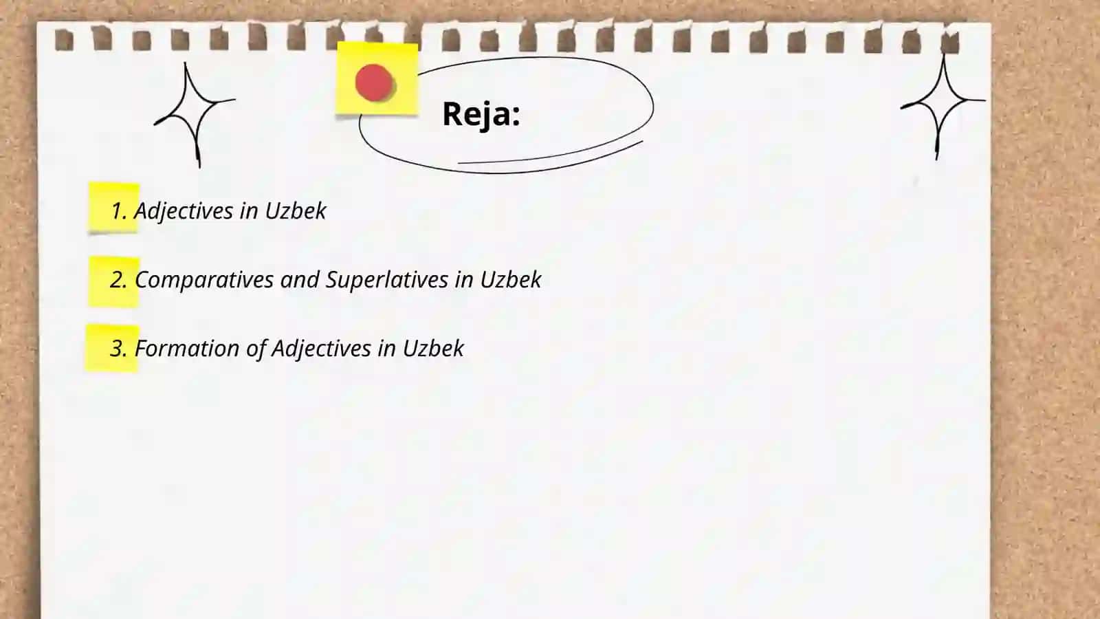 Adjectives in Uzbek 2