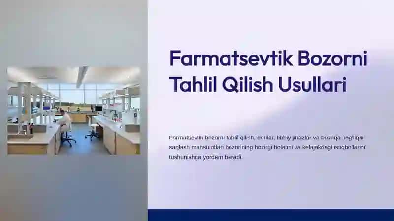 Farmatsevtik Bozorni Tahlil Qilish Usullari 2