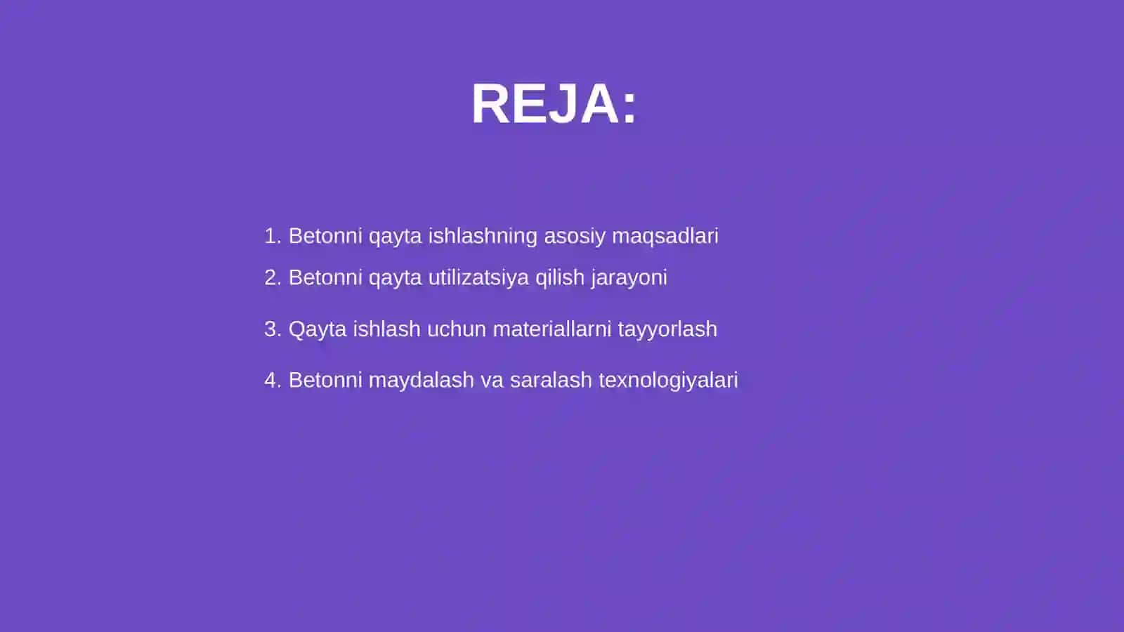 Betonni qayta utilizatsiya qilish 2