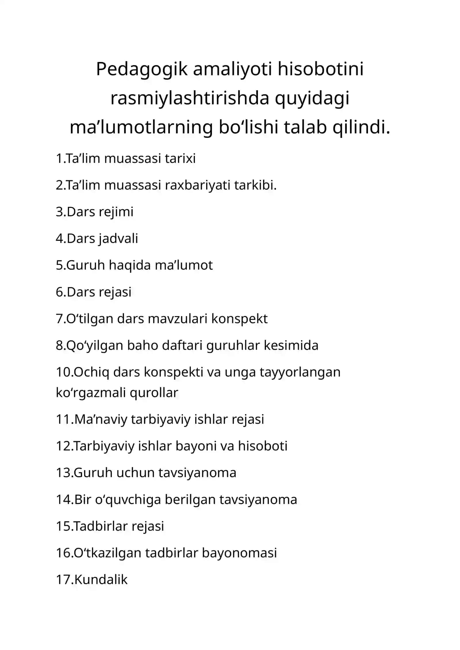PEDAGOGIK AMALIYOT DAVRIGA OID 2