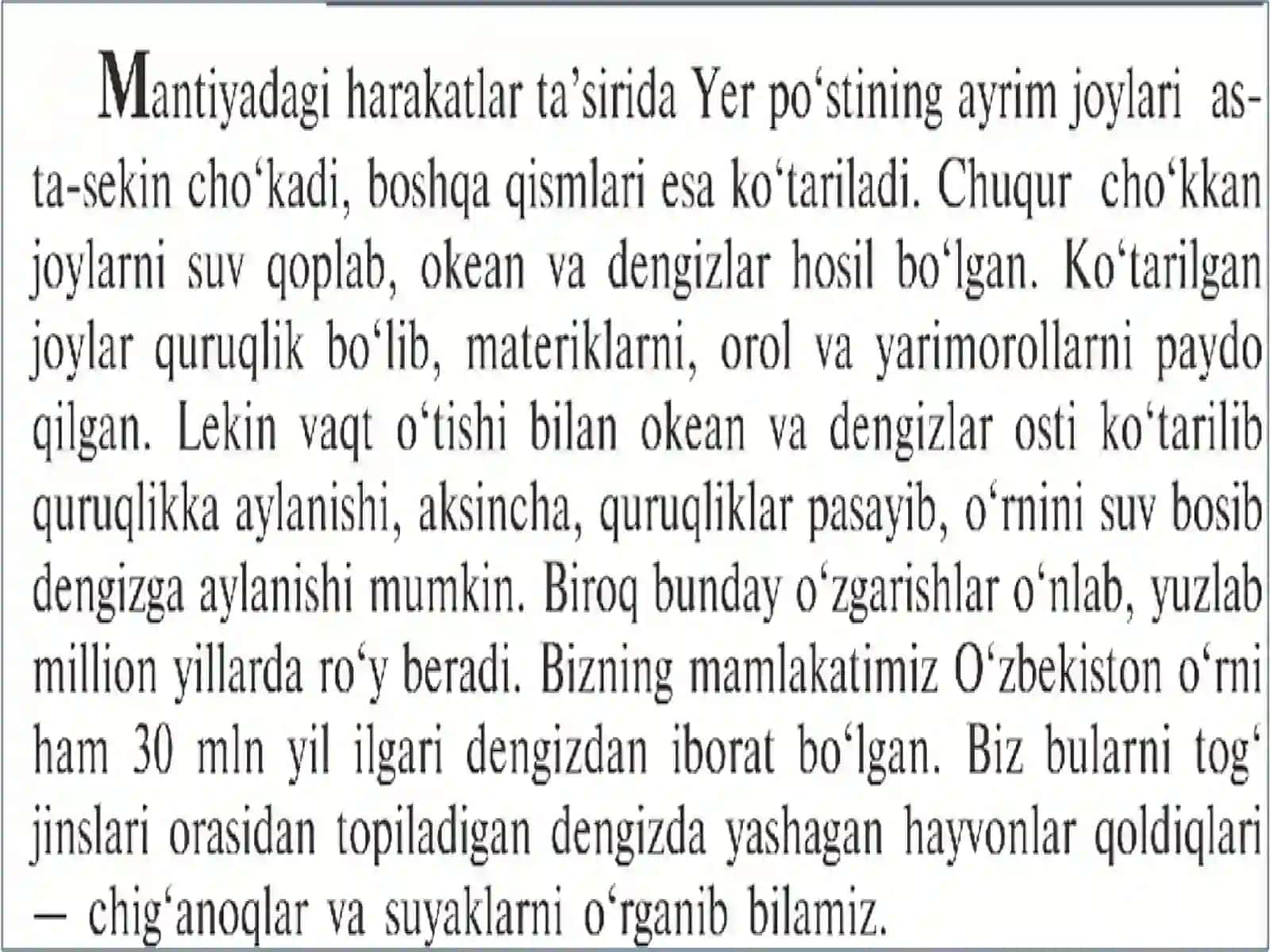 Tog`li va suvli yeryo`mbori harakatlari 2