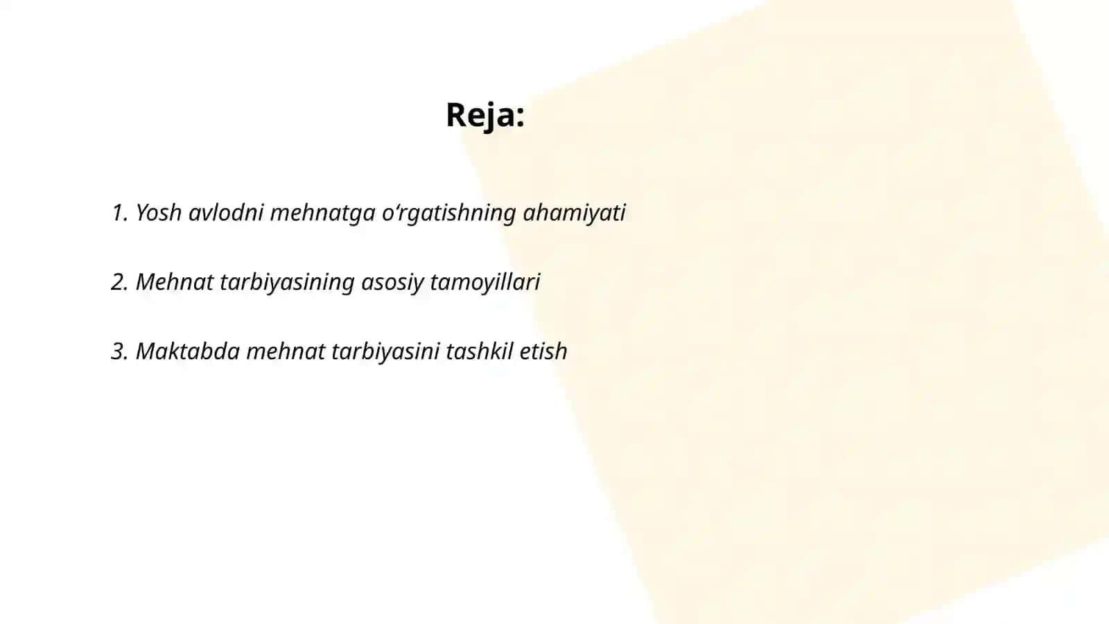 Mehnat Tarbiyasi 2