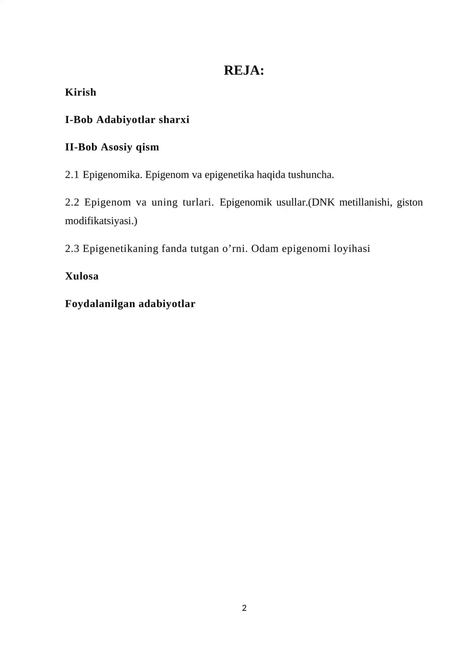 Epigenomika Kurs Ishi 2