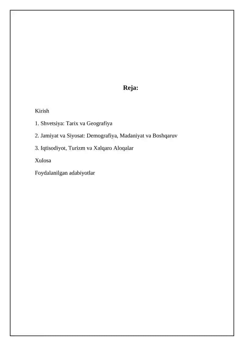 Shvetsiya: Tarix va Geografiya 2