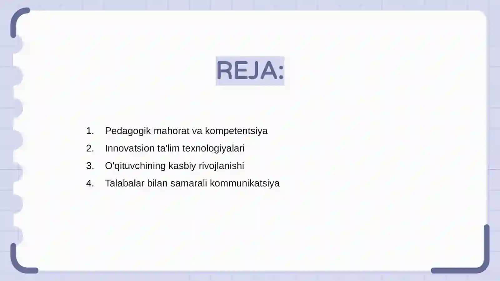 Zamonaviy pedagog faoliyatiga qo'yiladigan talablar 2