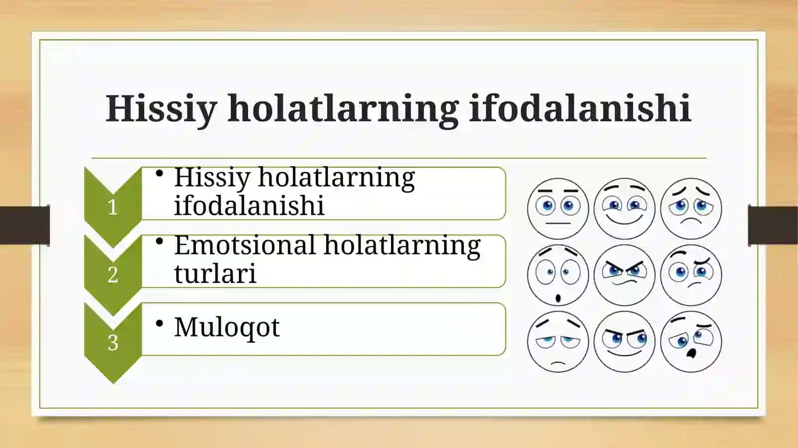 HISSIY HOLATLARNING IFODALANISHI 2