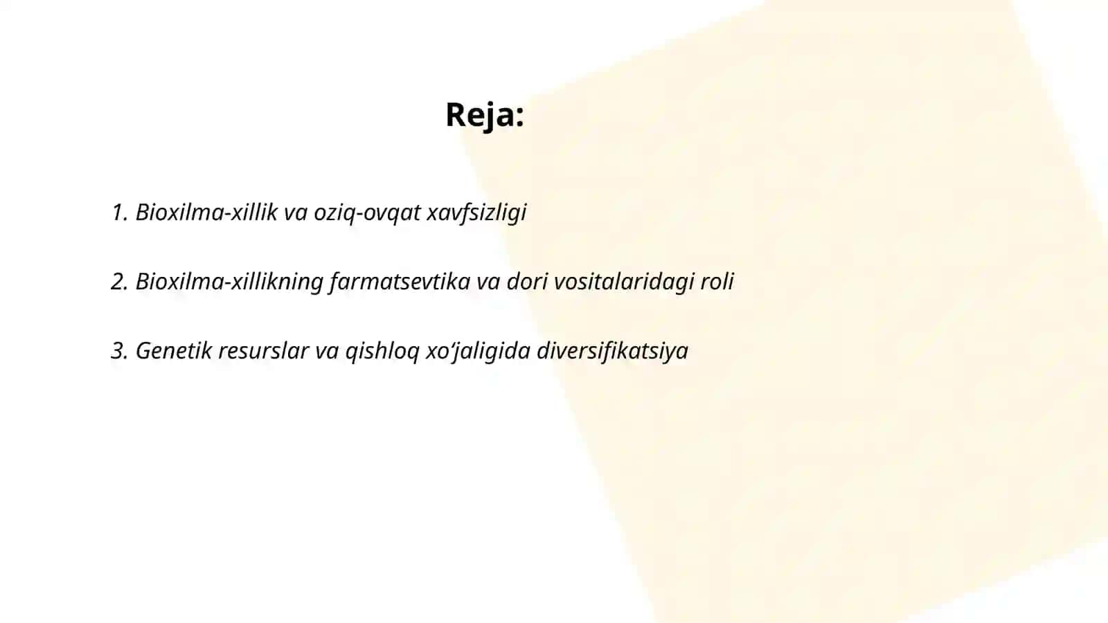 Bioxilma xillikning inson xayotidagi roli 2
