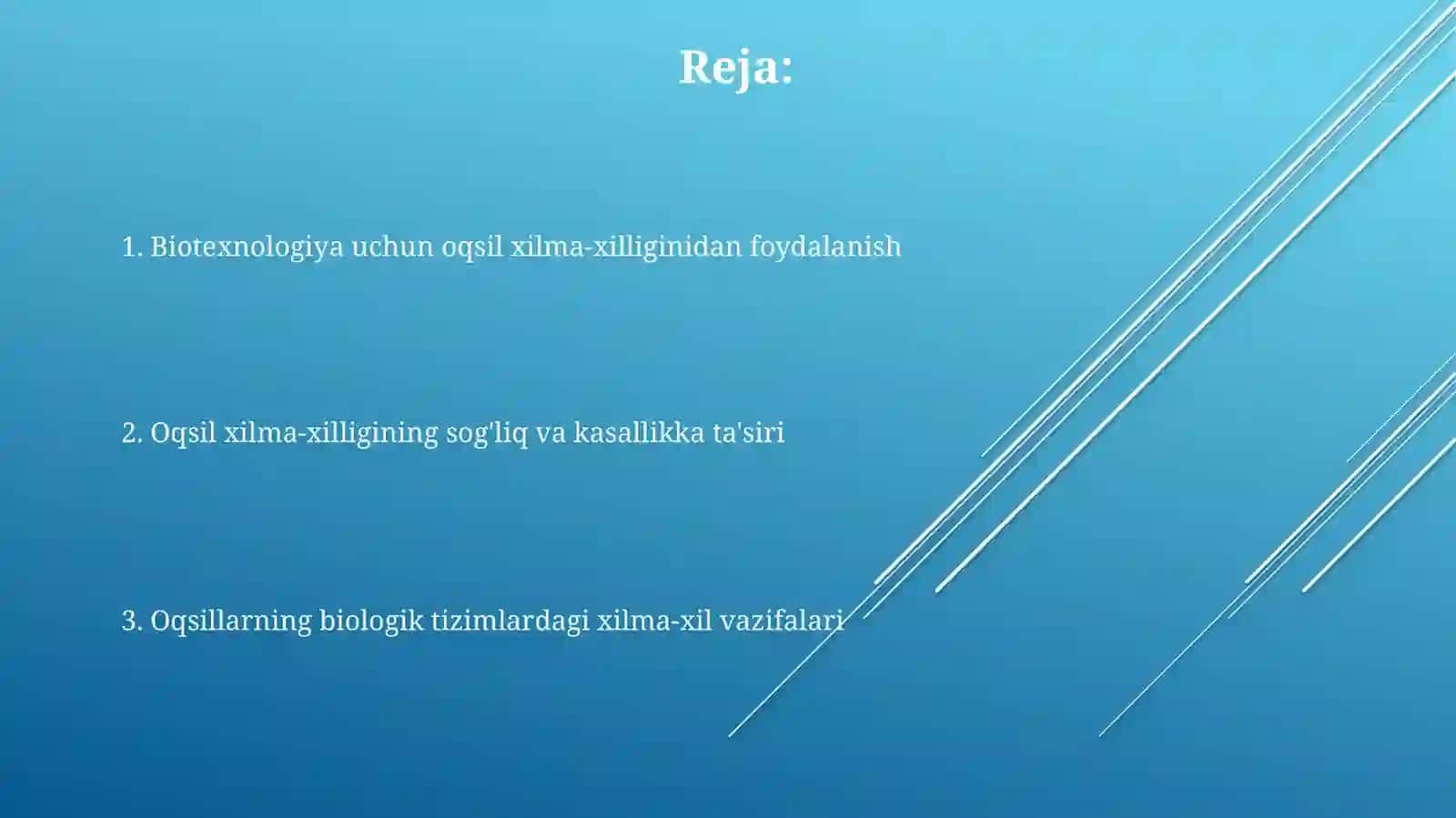 Oqsillarning koʻpshakilligi va hamiyati 2