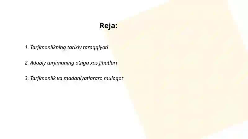 Tarjimonlikning tarixiy taraqqiyoti 2