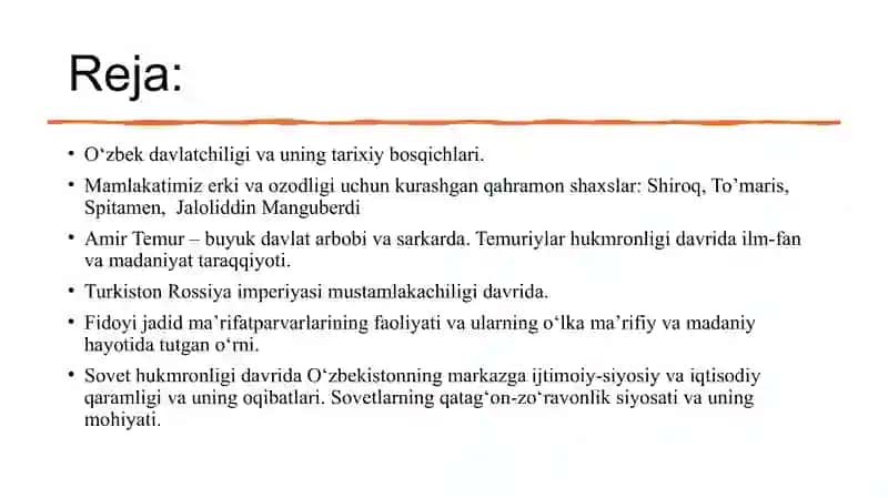 O‘zbekistonda mustaqillik g‘oyalarining tarixiy asoslari 2