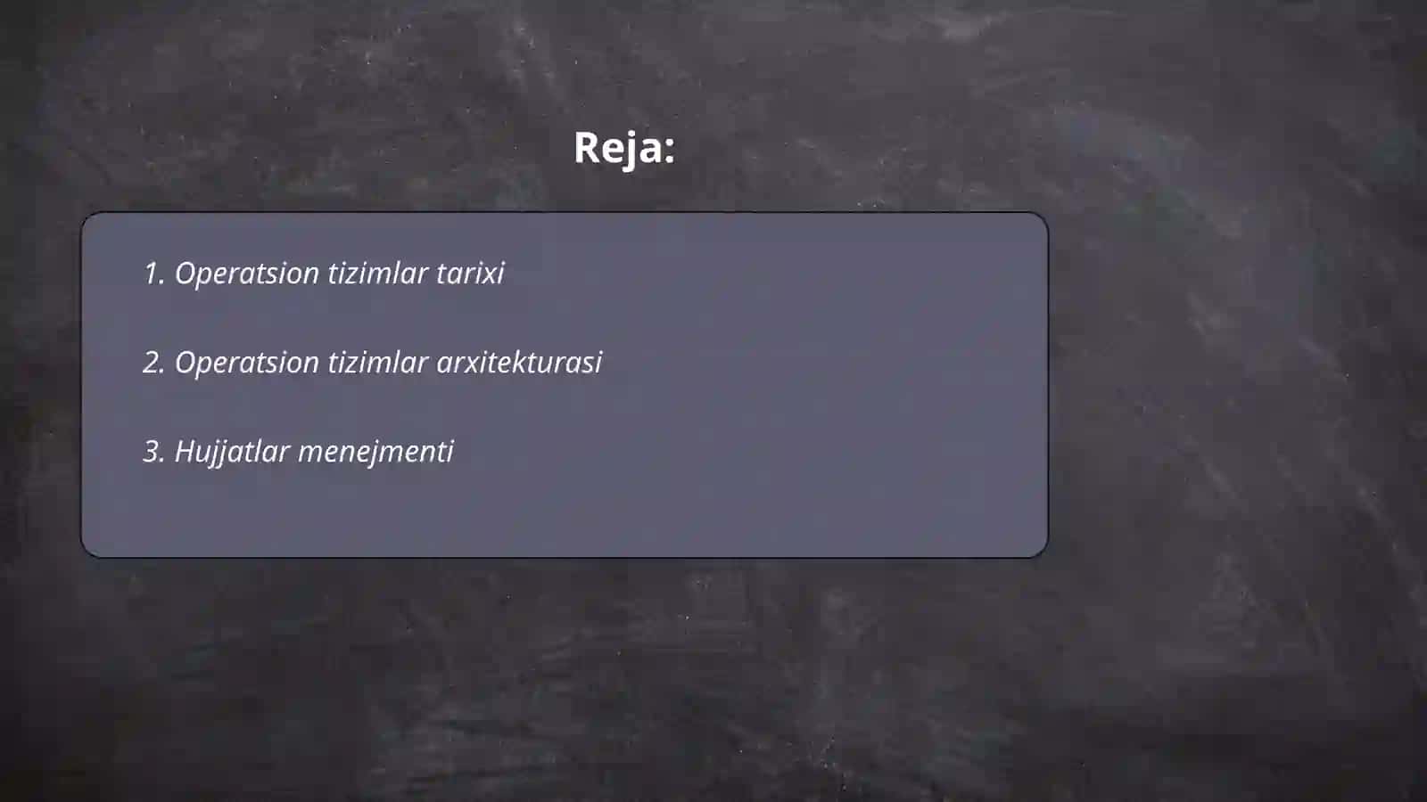 Operatsion tizimlar tarixi 2
