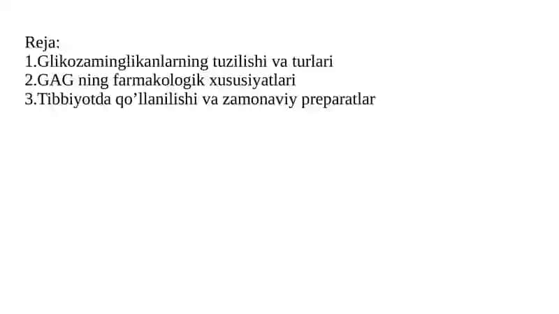 Glikozaminoglikanlarning tibbiyotda qo’llanilishi 2