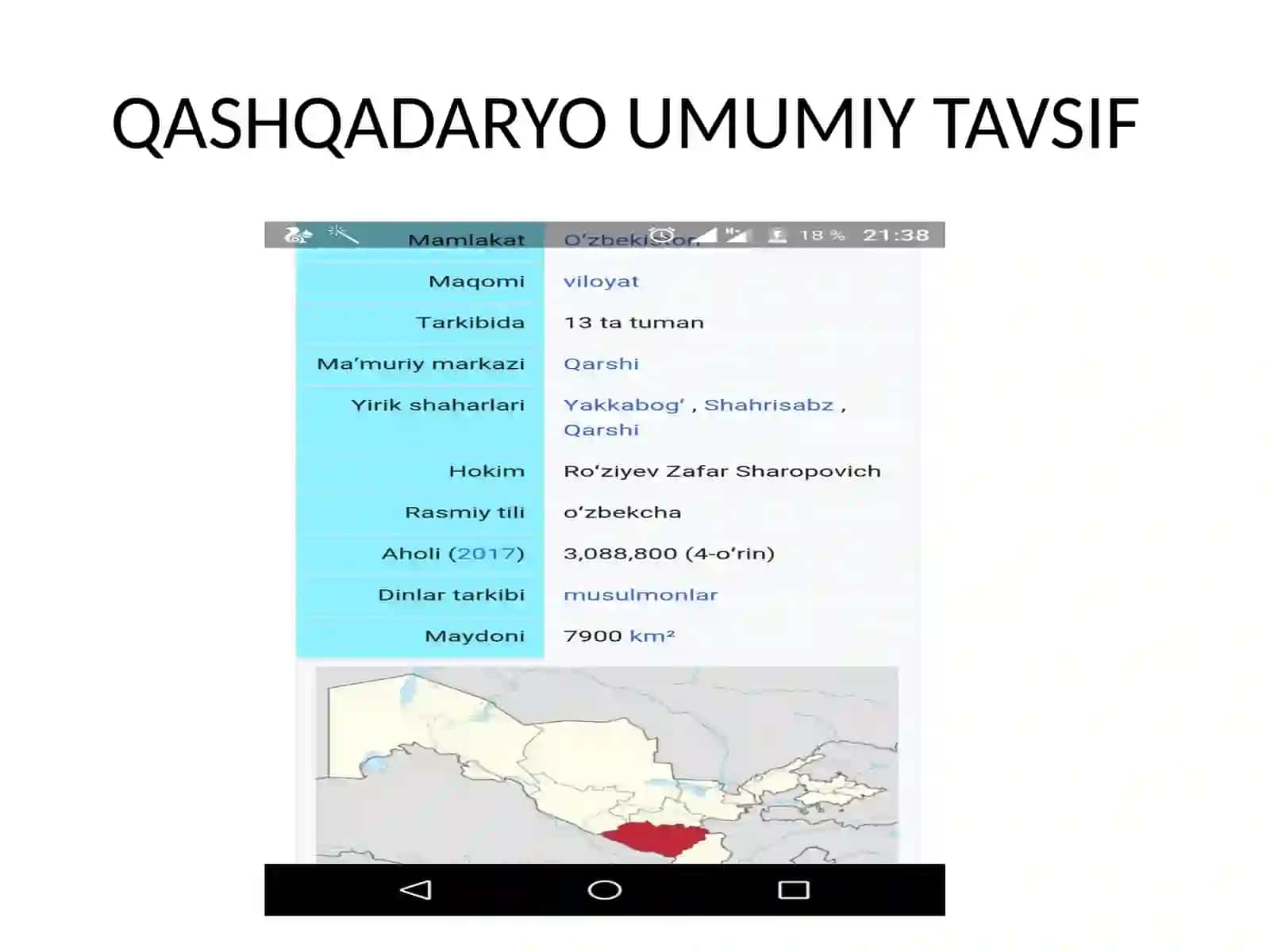 QASHQADARYO IQTISODIY RAYONI 2