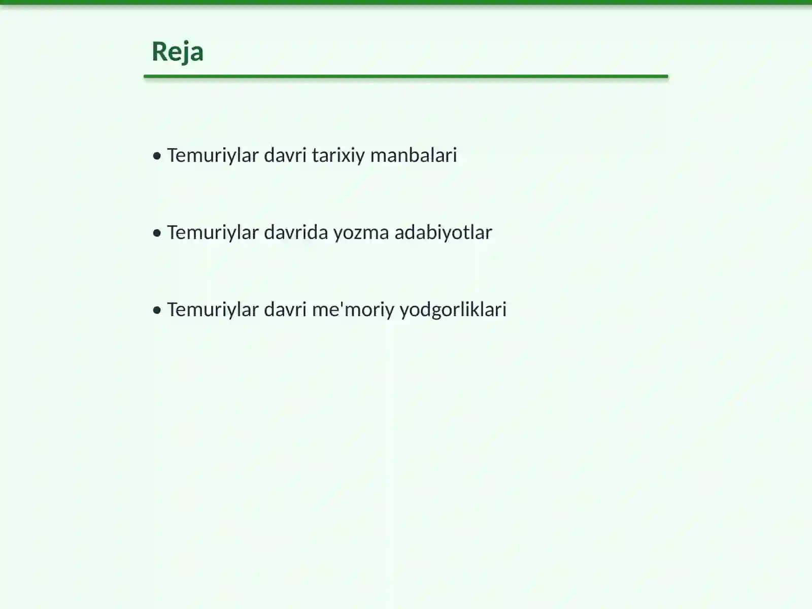 Temuriylar davri manbalari 2