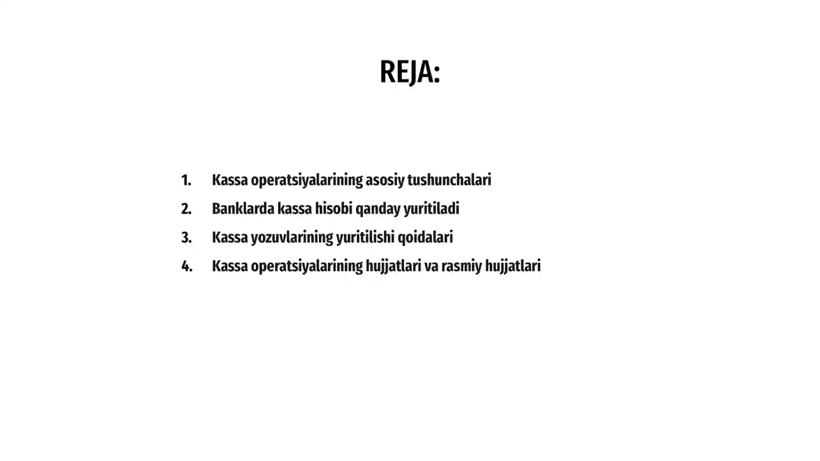 Banklarda kassa operatsiyalari hisobi 2