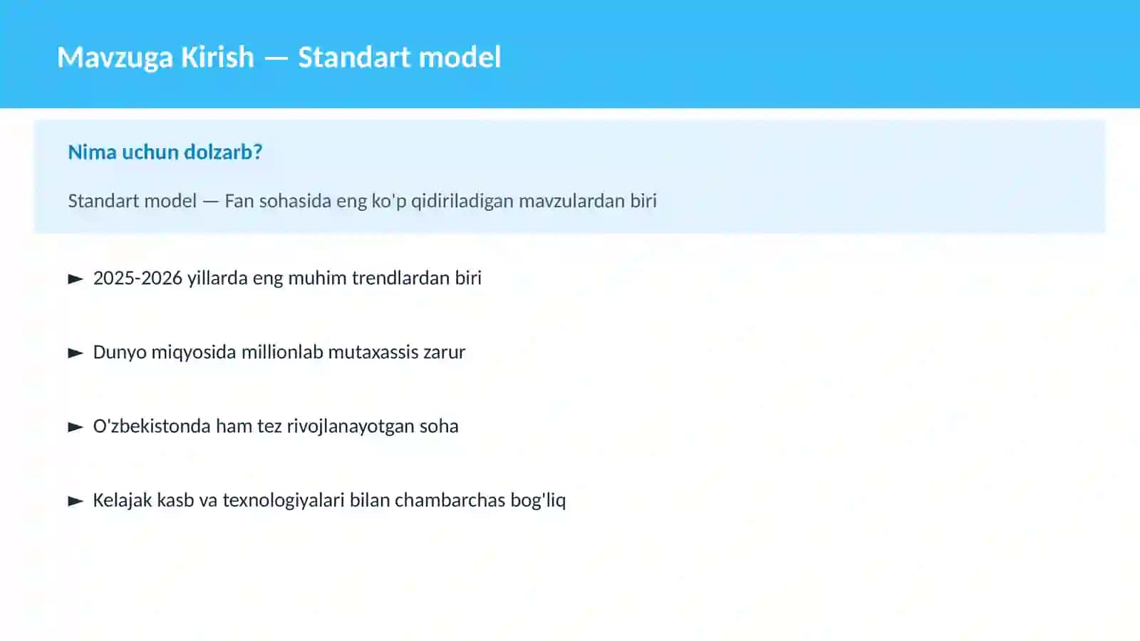 Standart model 2