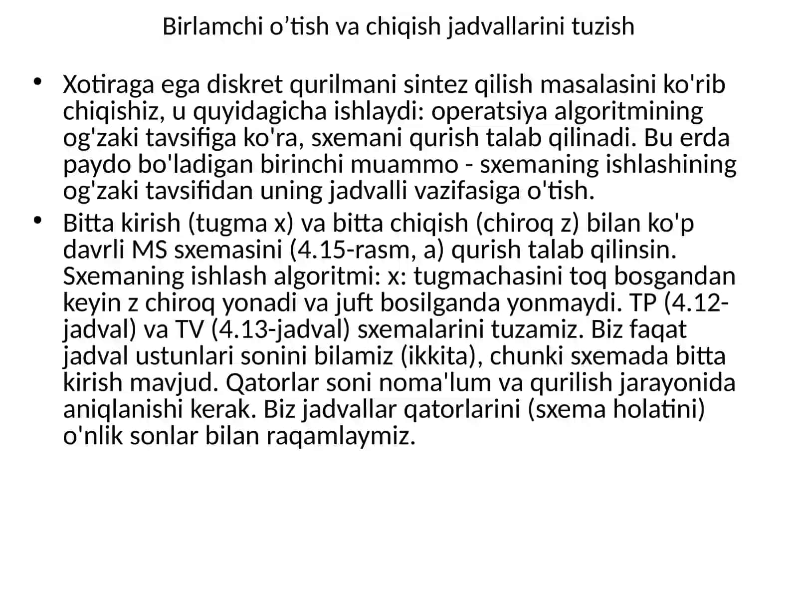 Xotira elementlari 2