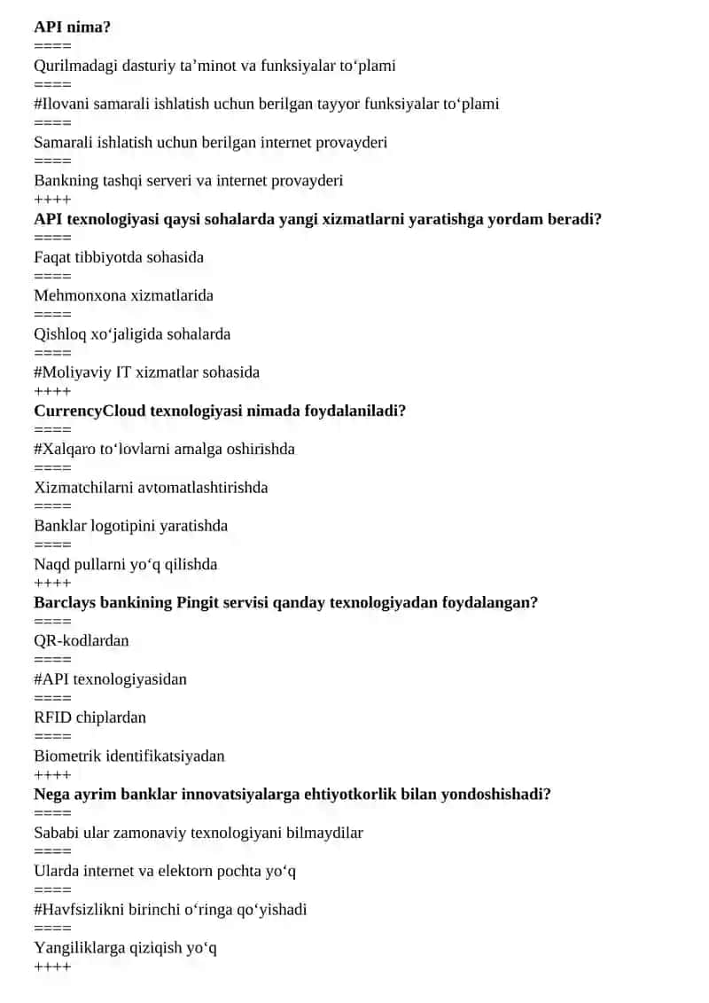 API nima? 2