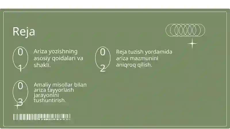 Ariza yozish tartibi 2