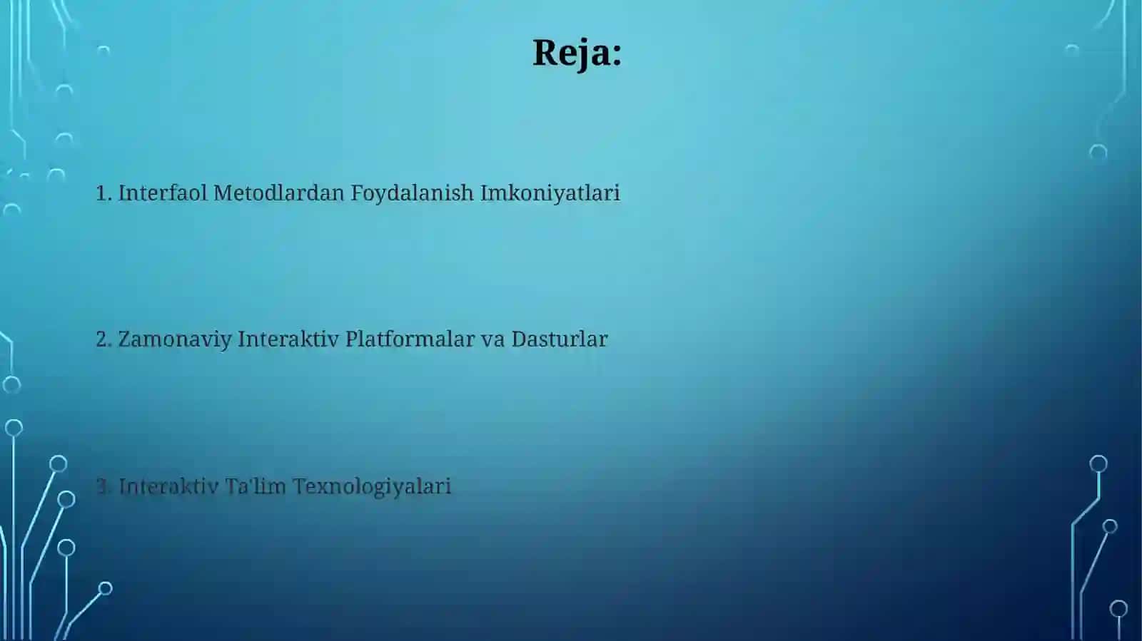 Interaktiv Ta'lim Texnologiyalari 2