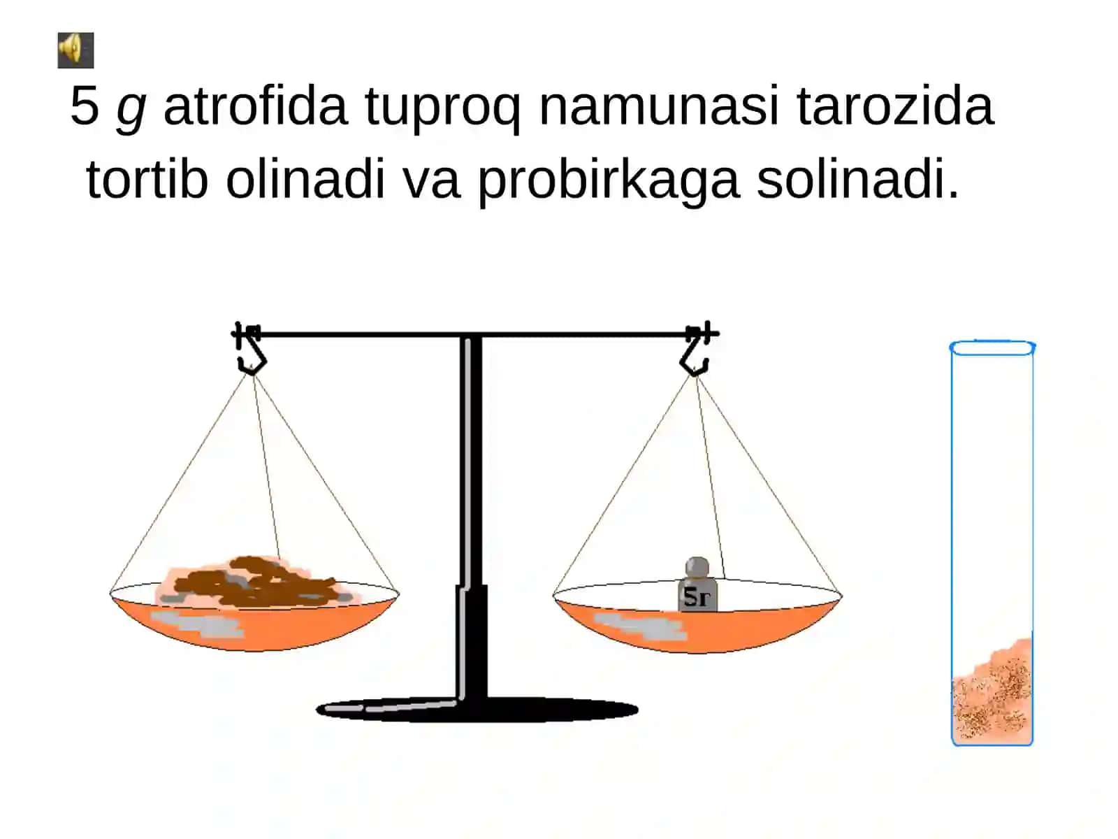 Tuproqning suvli eritmasini tayyorlash va unda ishqor borligini aniqlash 2