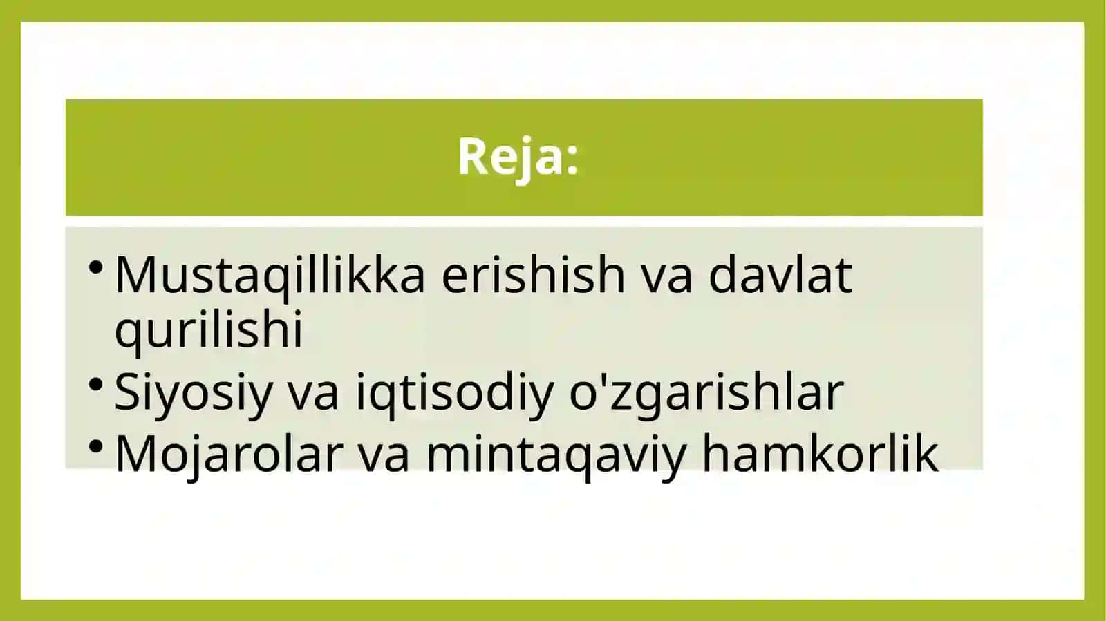 Mustaqillikka erishish: Sovet Ittifoqining qulashi 2
