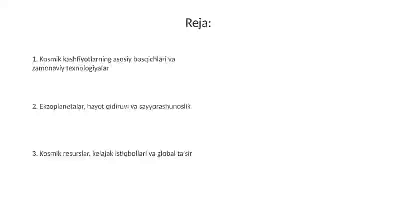 Kosmosnio’rganishvayangikashfiyotlar 2