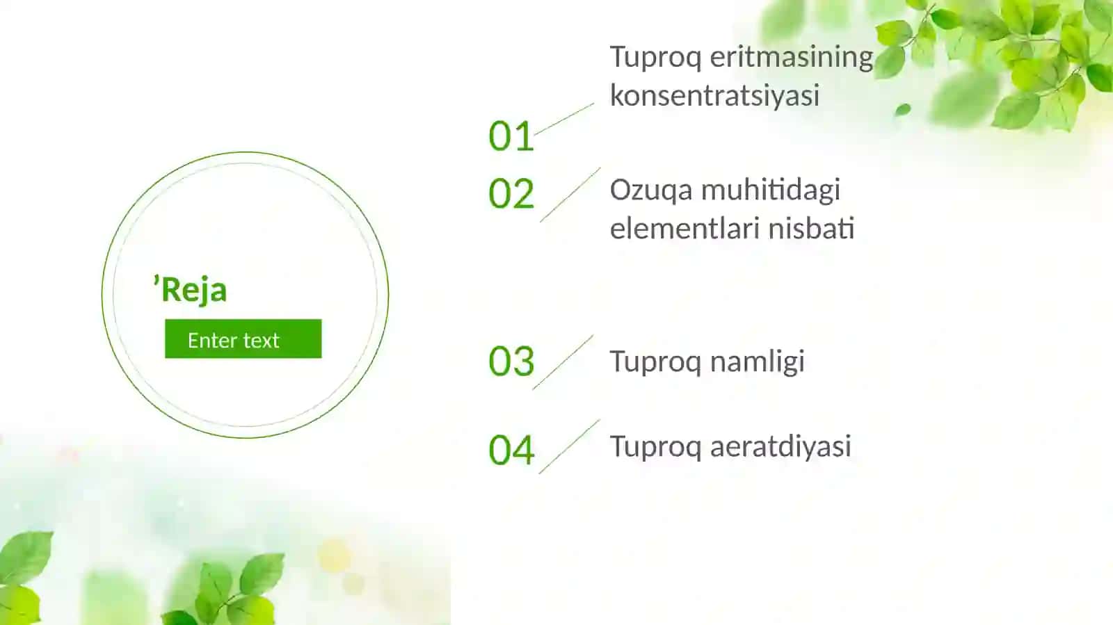 Oʻʼsimliklar oziqlanishi gatashqimuhitomillaritaʼsiri 2
