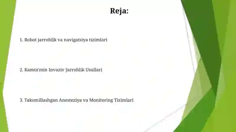Minimal invaziv jarrohlik uchun asbob-uskunalar 2