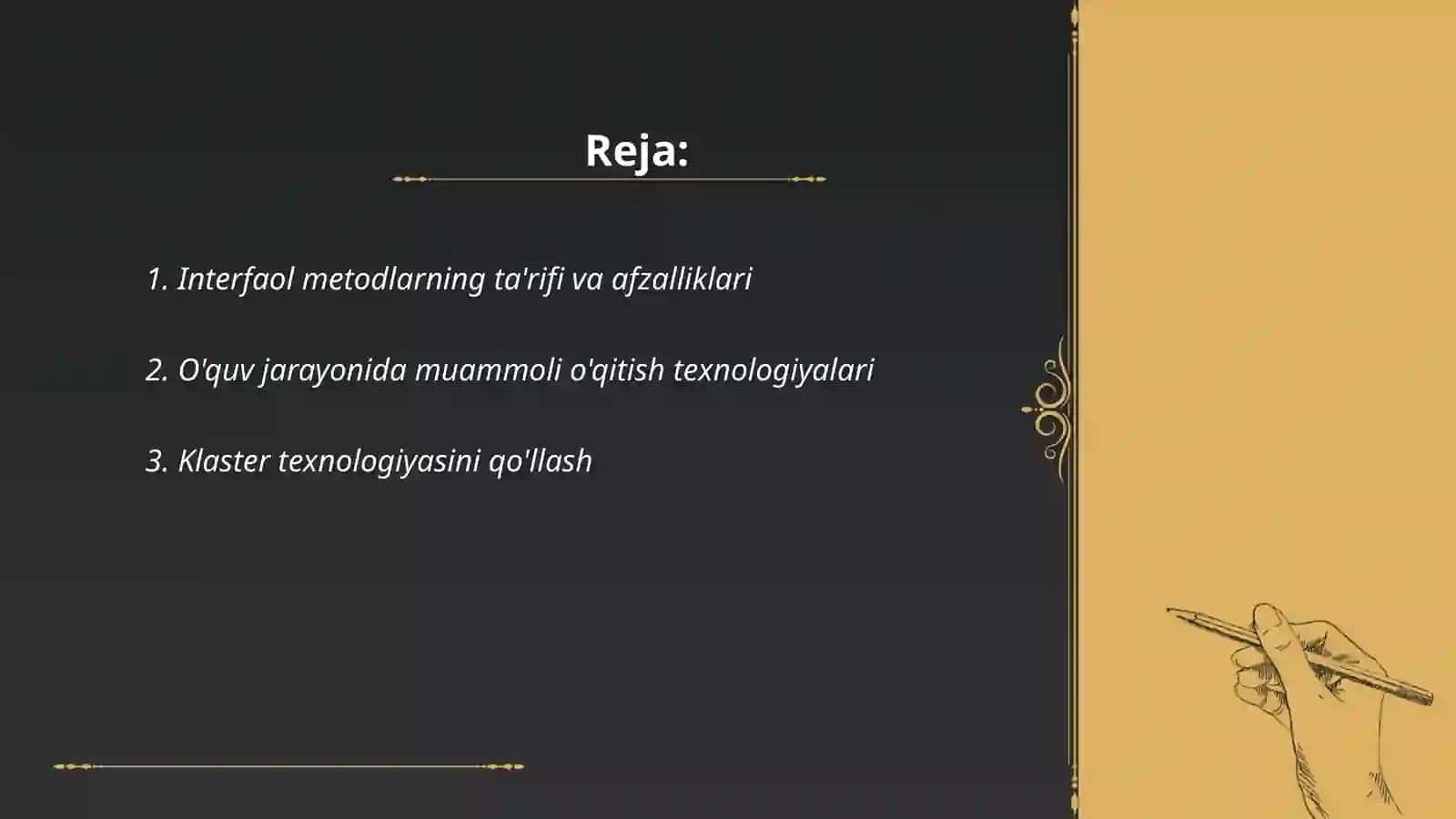 Interfaol Metodlarni Qo'llash Texnologiyalari 2